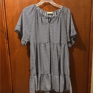 Altar'd State Navy Floral Mini Dress